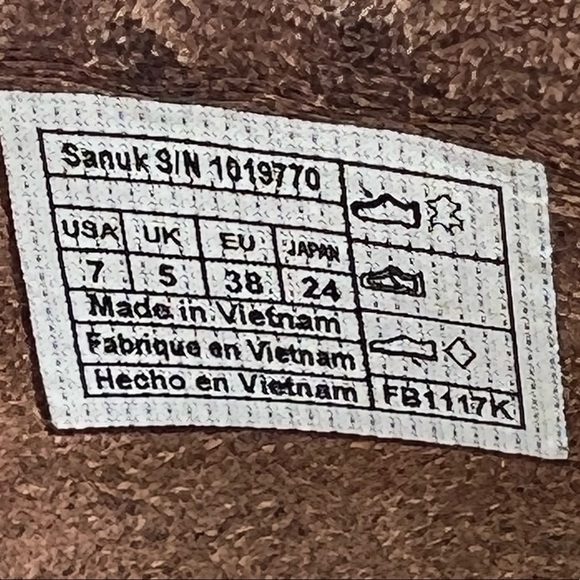 Sanuk Tobacco Gold Yoga Adley Slip On Embellished Sandals Size 7 Women's - Picture 4 of 9